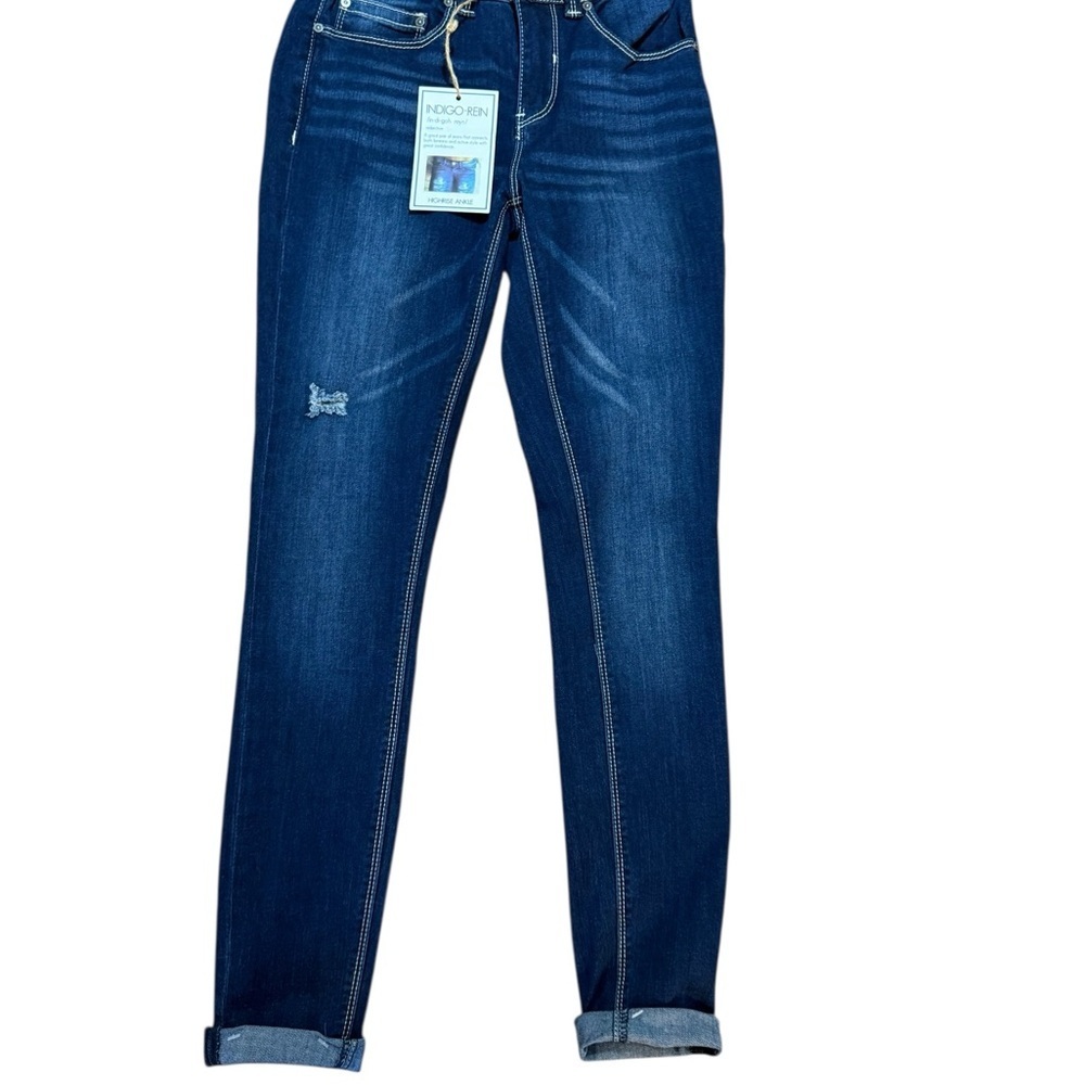 NWT Indigo Rein High-Rise Ankle Skinny Jeans – Size 1 - Picture 5 of 10